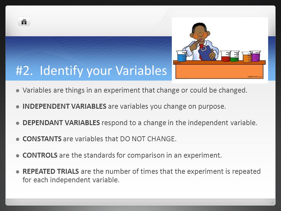 #2. Identify your Variables