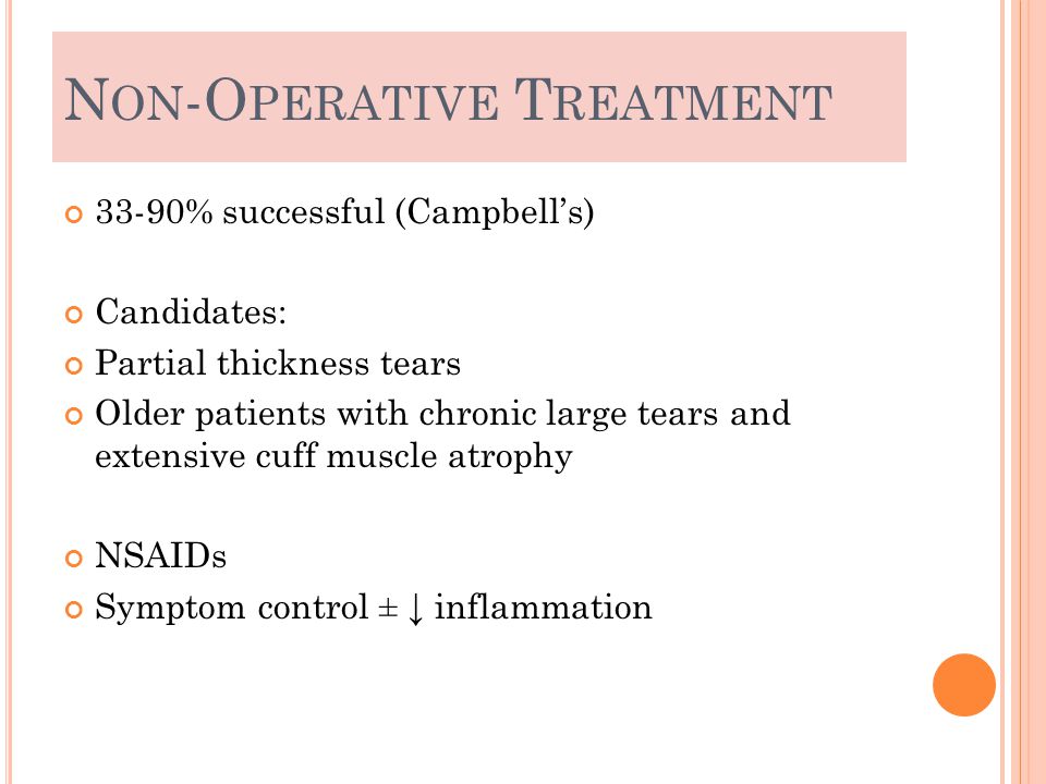 Non-Operative Treatment