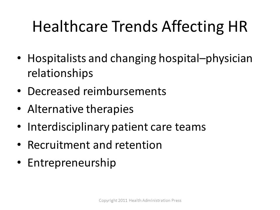 Healthcare Trends Affecting HR