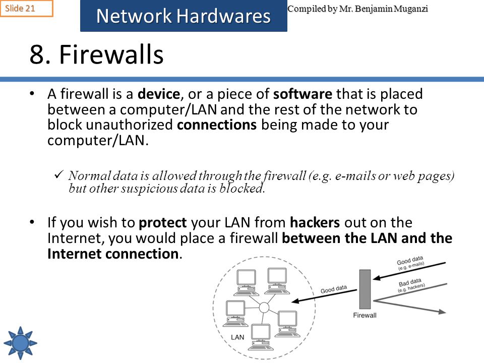8. Firewalls Network Hardwares