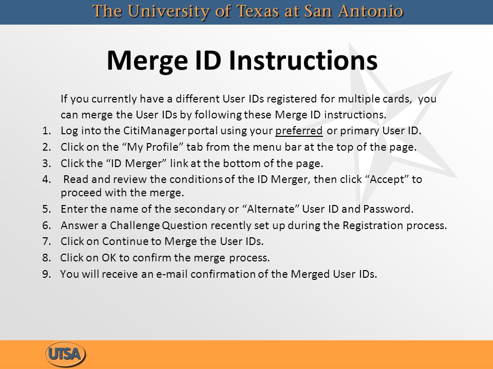 Merge ID Instructions