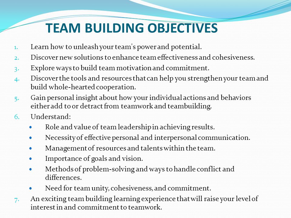 TEAMS AND TEAM BUILDING - ppt download