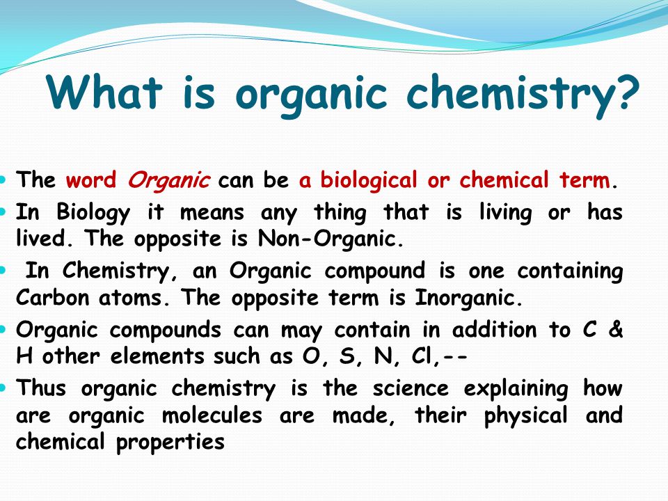 Introduction To Organic Chemistry Part I Ppt Video Online Download