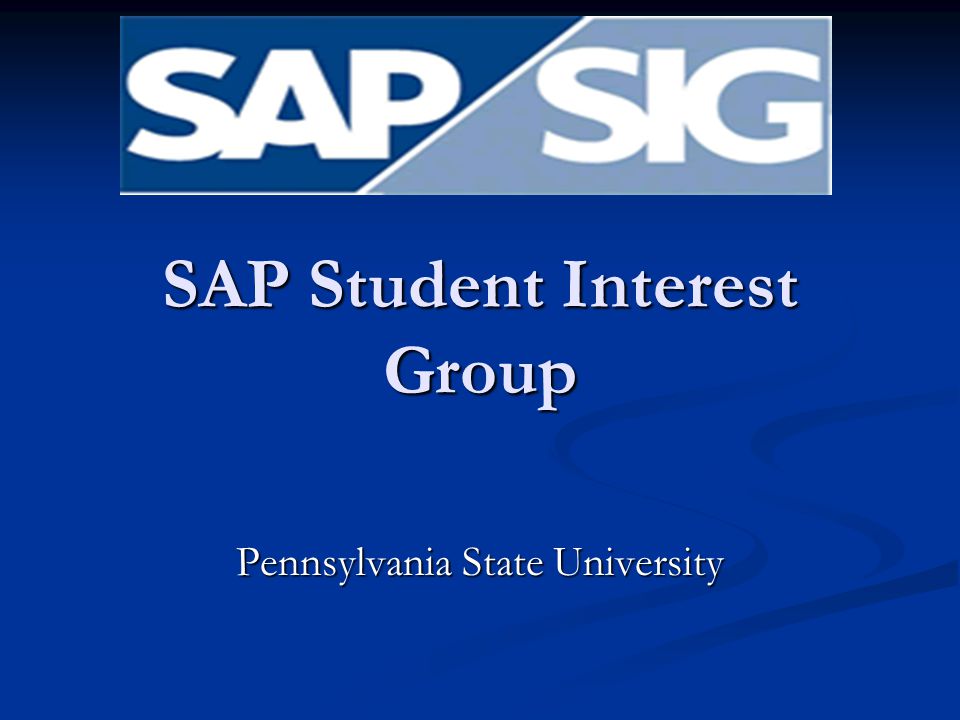 SAP Student Interest Group