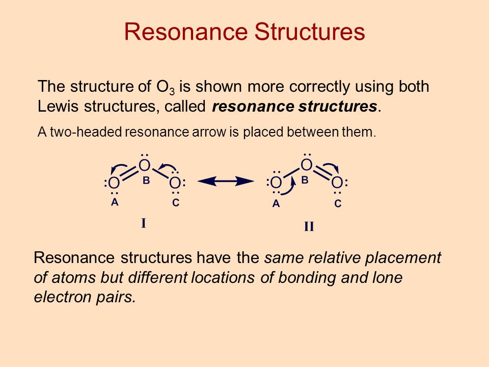 A two-headed resonance arrow is placed between them. 