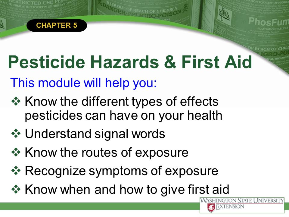 Pesticide Hazards and First Aid - ppt download
