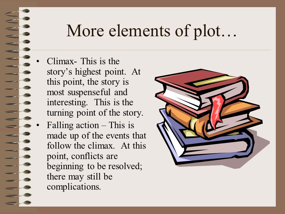 More elements of plot…