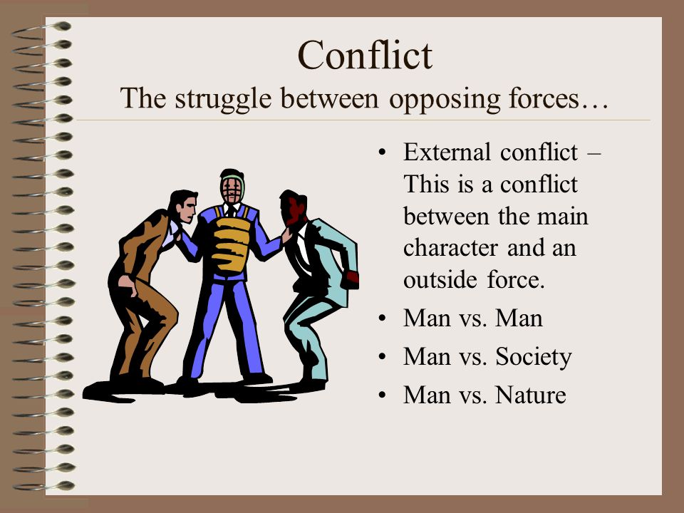 Conflict The struggle between opposing forces…