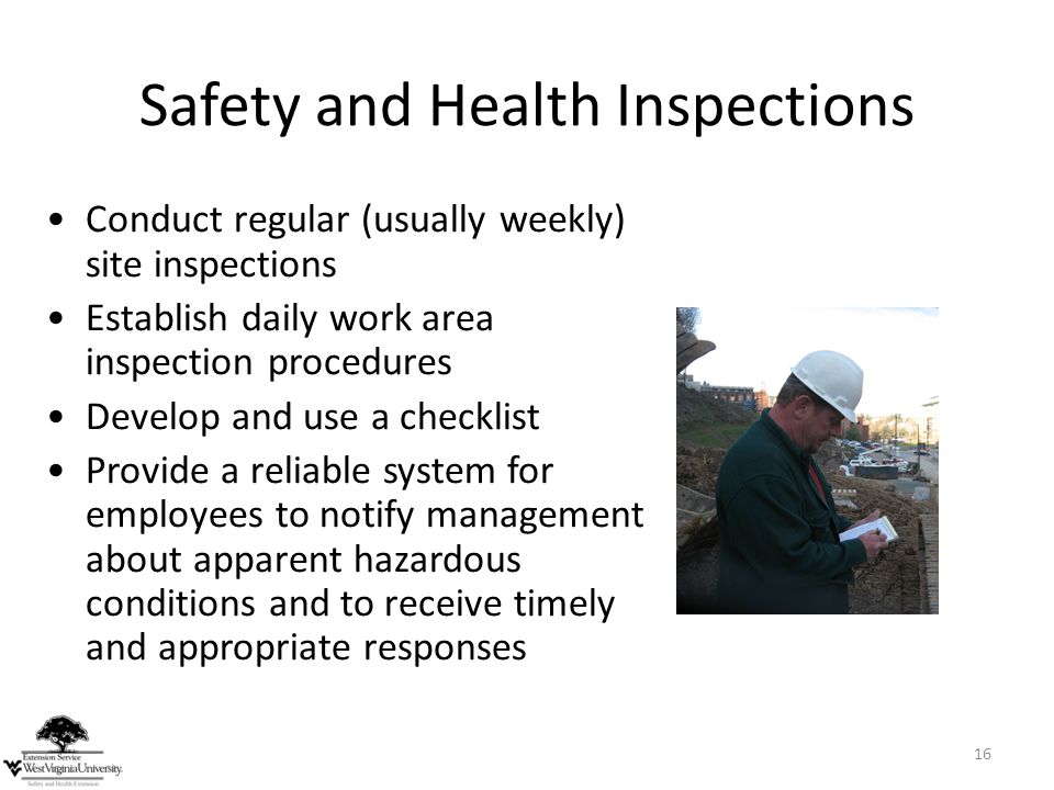 Safety and Health Inspections