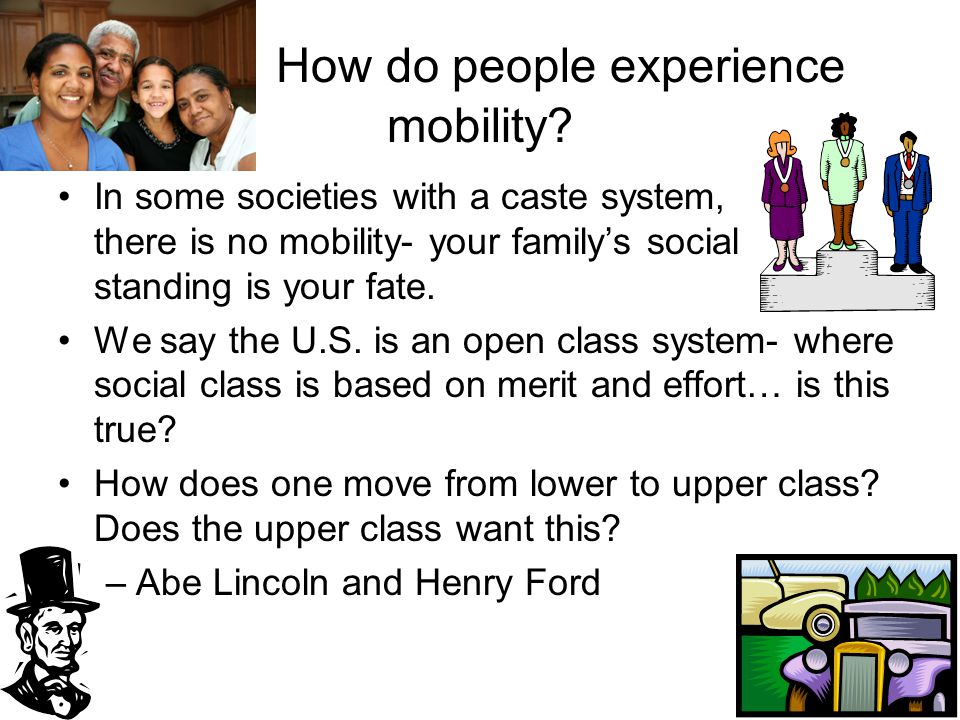 How do people experience mobility