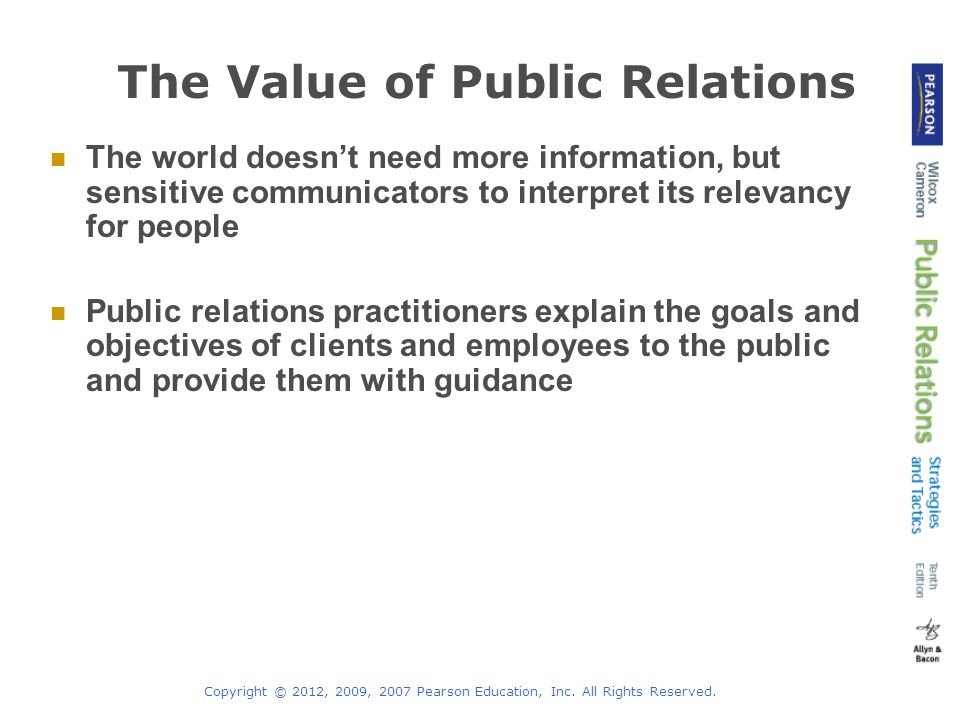 The Value of Public Relations