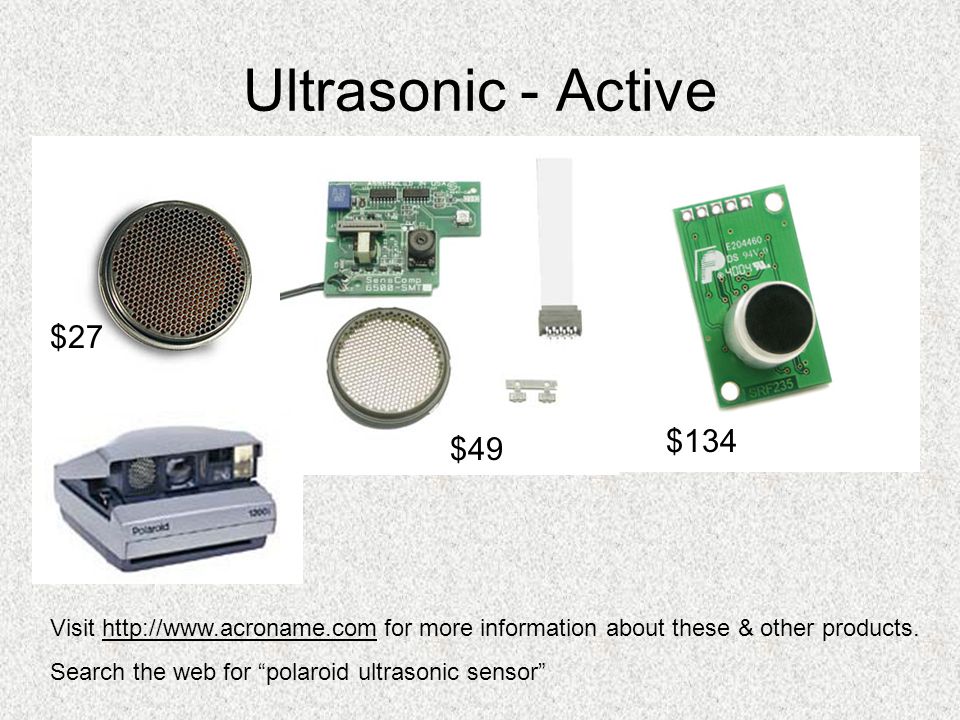 Ultrasonic - Active $27 $134 $49