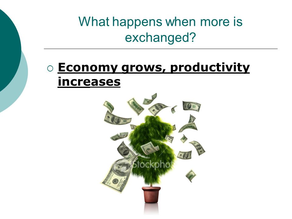What happens when more is exchanged
