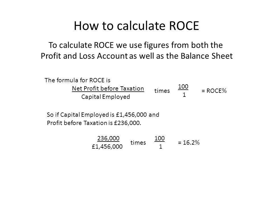 Calculating Return On Capital Employed Roce Ppt Video Online Download