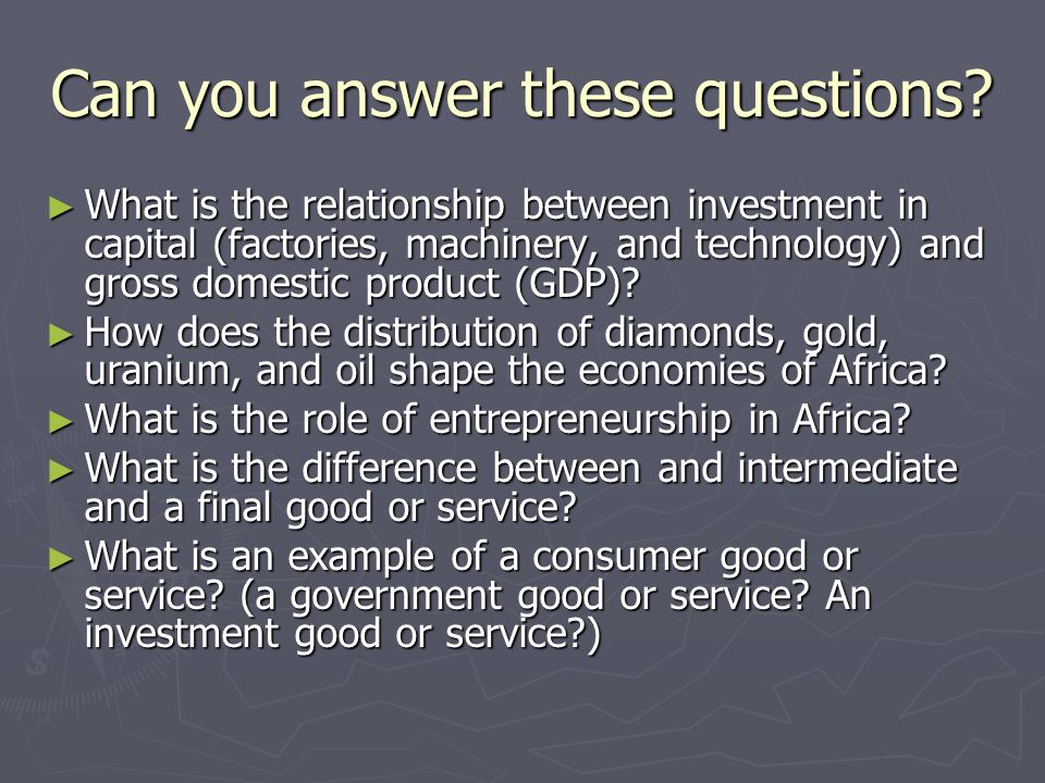 Can you answer these questions