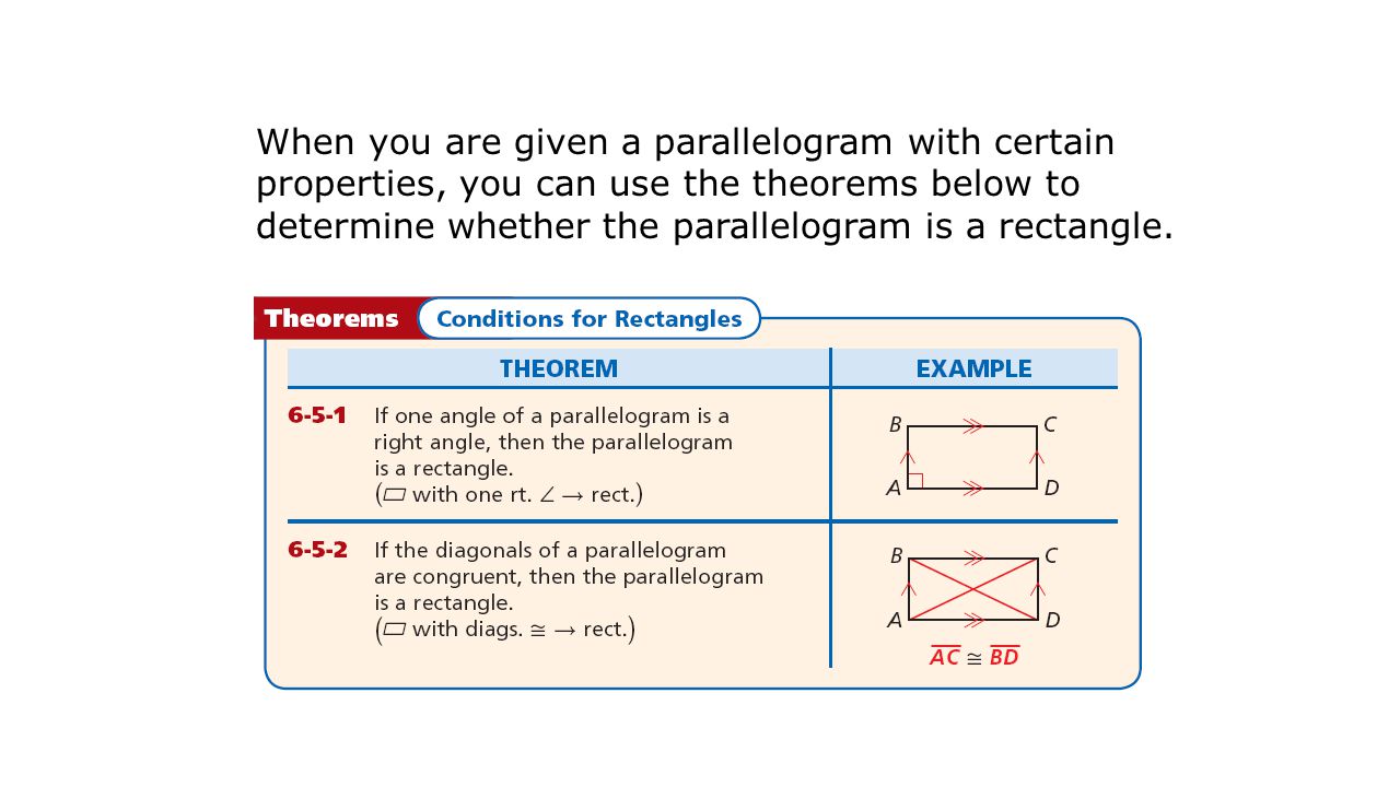 When you are given a parallelogram with certain