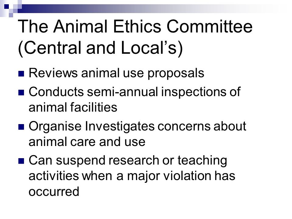 The ethical issues in experimental animal researches - ppt video online  download