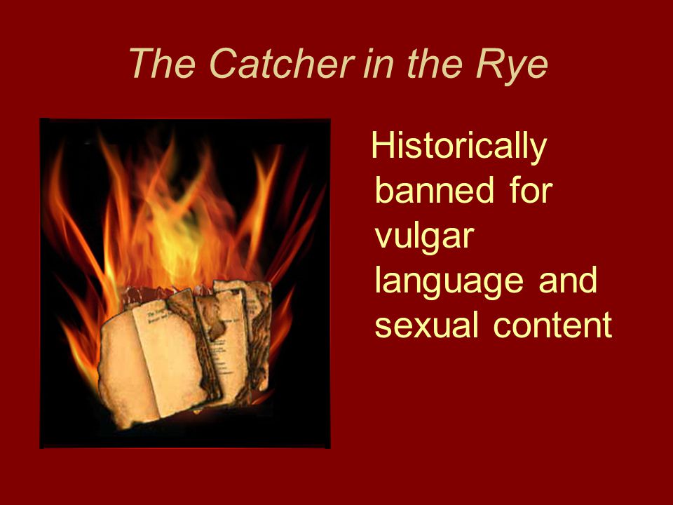 The Catcher in the Rye Historically banned for vulgar language and sexual content
