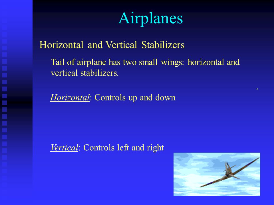 Airplanes Horizontal and Vertical Stabilizers
