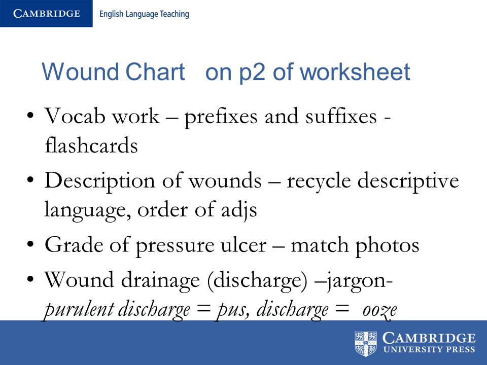 Wound Charting Examples