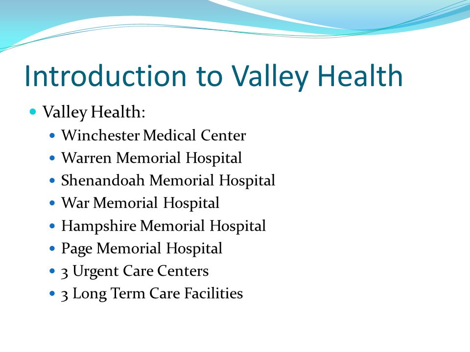 Valley Health Winchester My Chart