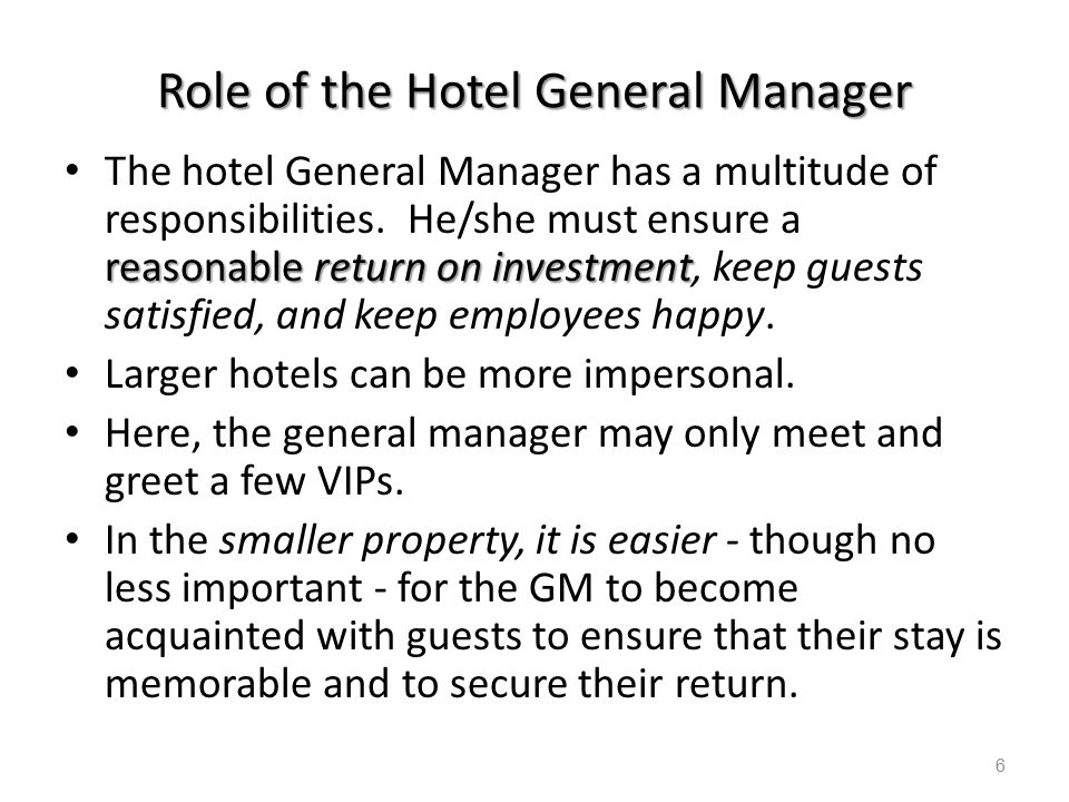 motel 6 general manager job description