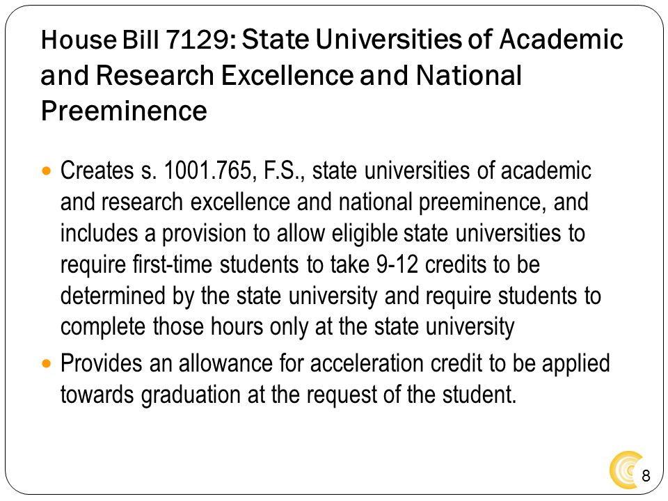 House Bill 7129: State Universities of Academic and Research Excellence and National Preeminence