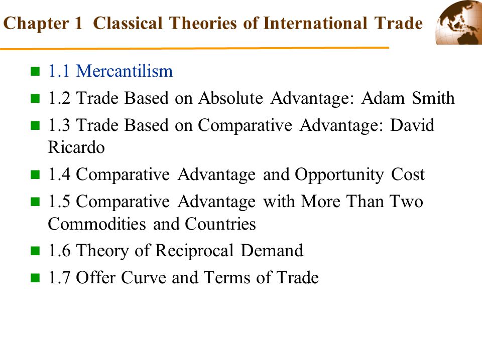 international trade theory