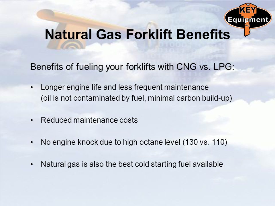 Cng Powered Forklifts Cost Effective Safer Cleaner Ppt Video