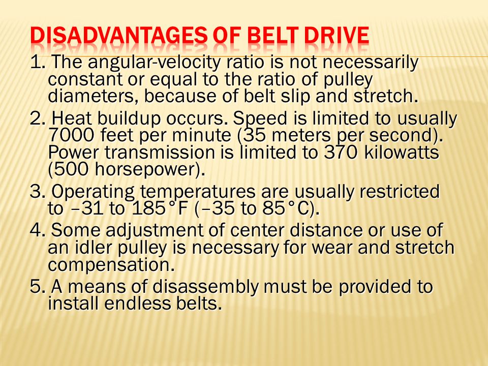 Belts And Ropes Definition The Belts And Ropes Are Used To Transmit Power From One Shaft To Another By Means Of Pulleys Which Rotates At The Same Speed Ppt Video