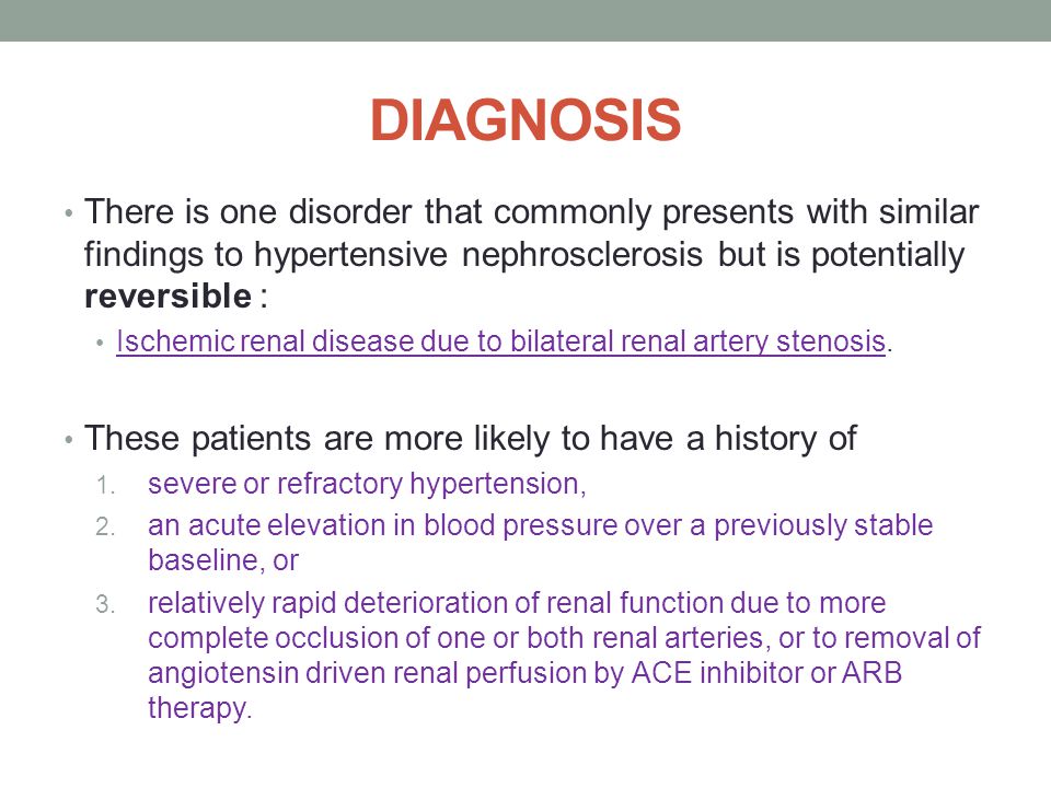 hypertensive nephropathy kidney size