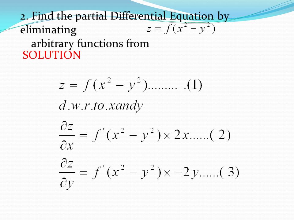 Partial Differential Equations Ppt Video Online Download Partial Differential Equations Ppt Video Online Download