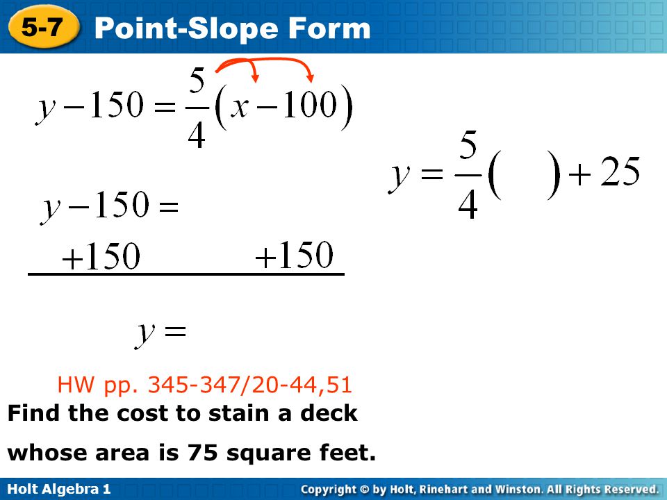 HW pp /20-44,51 Find the cost to stain a deck whose area is 75 square feet.