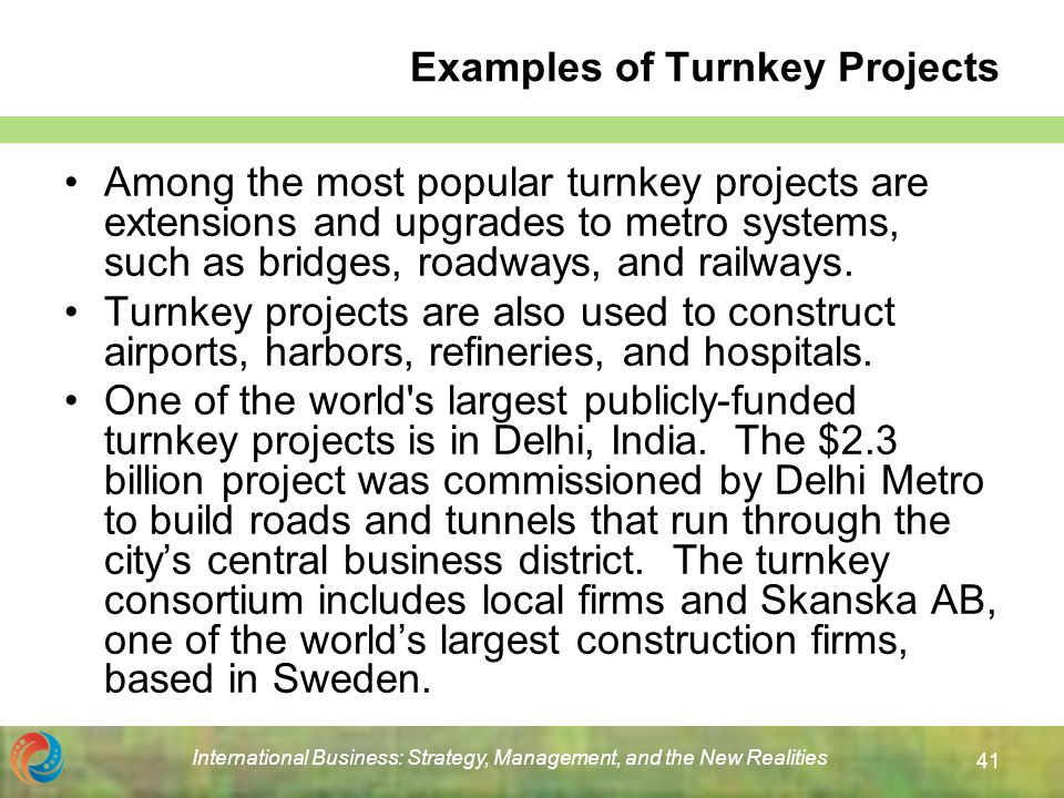 international business project example