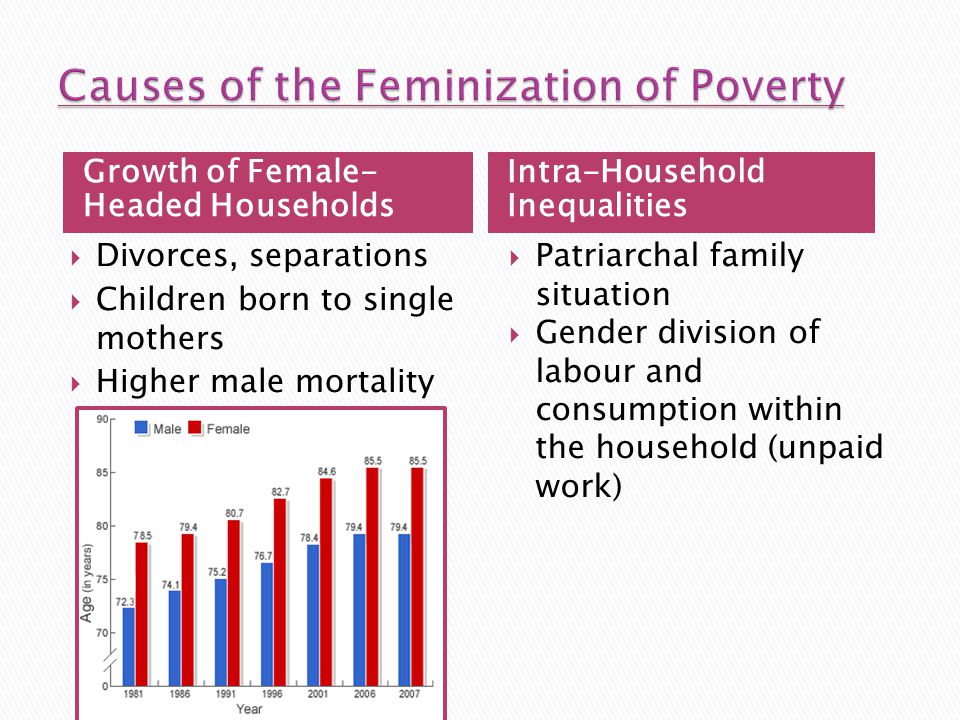 Causes of the Feminization of Poverty