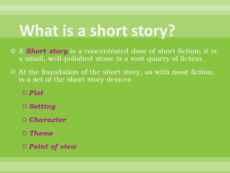 Jeg er stolt sendt forvrængning Short Stories Literature Unit ppt download