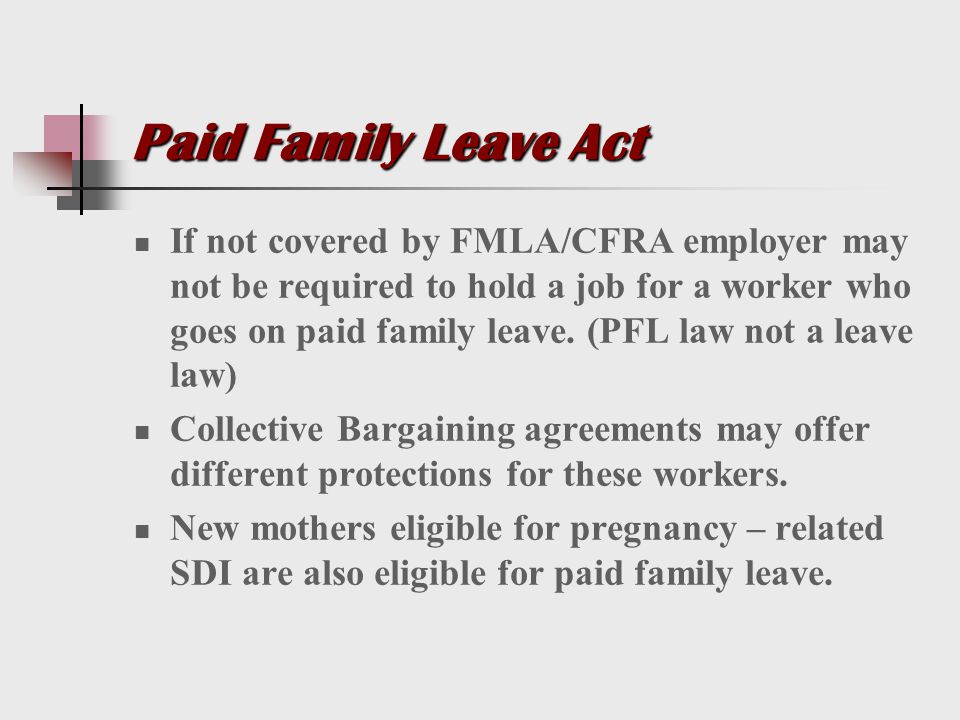 Fmla Cfra Pdl Comparison Chart