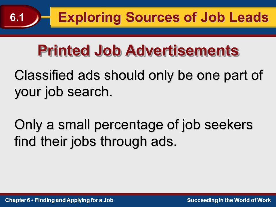 Printed Job Advertisements
