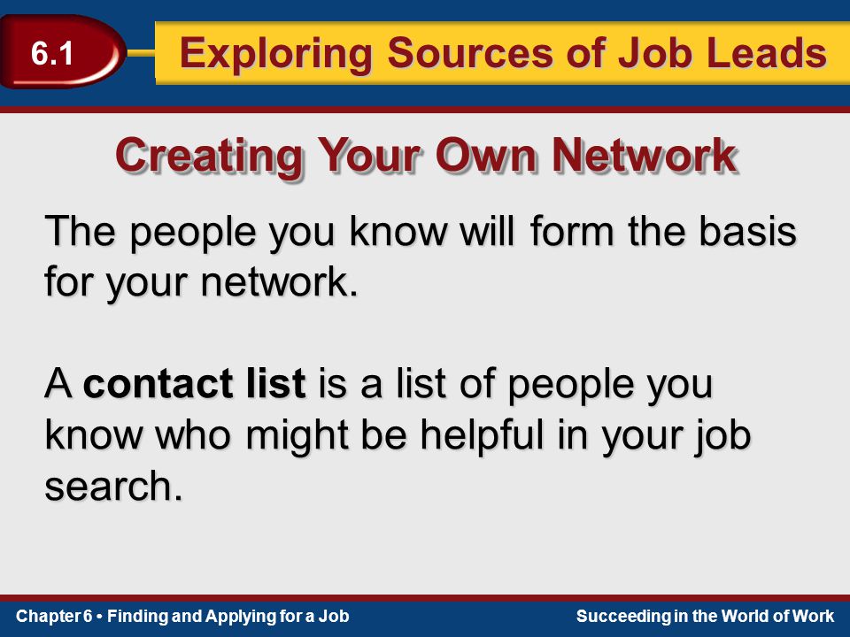 Creating Your Own Network