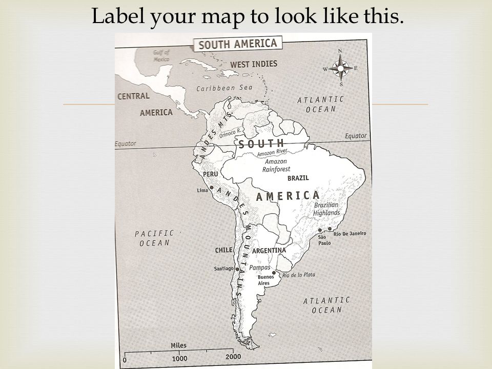 Label your map to look like this.
