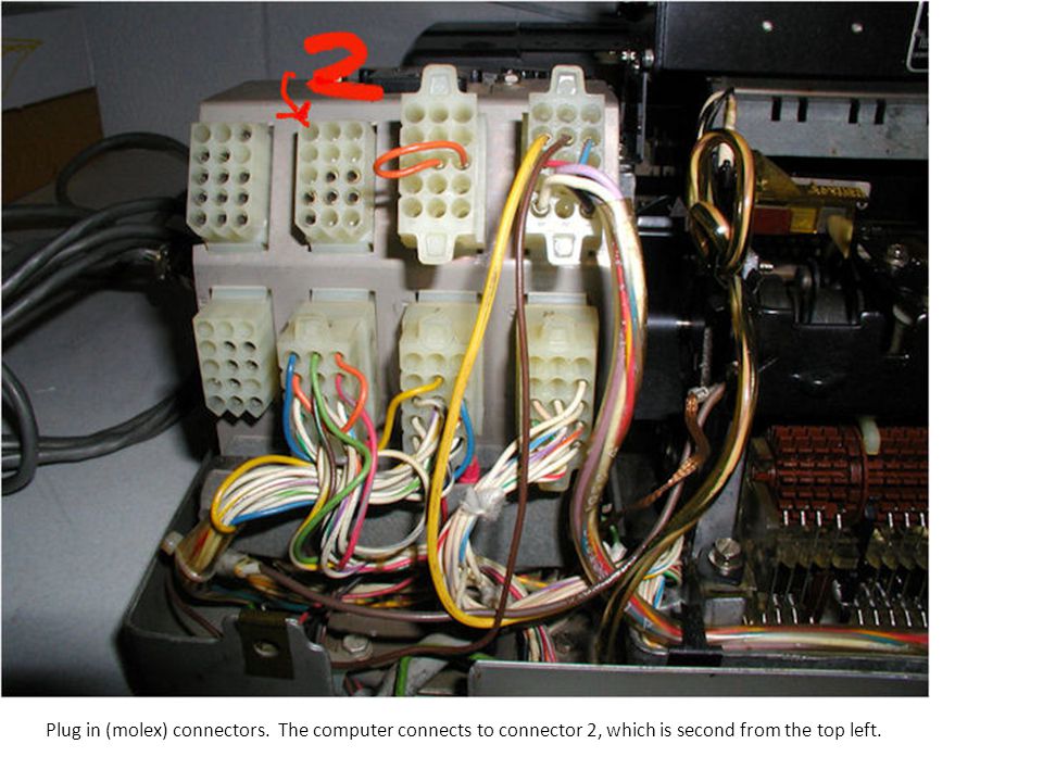 Plug in (molex) connectors