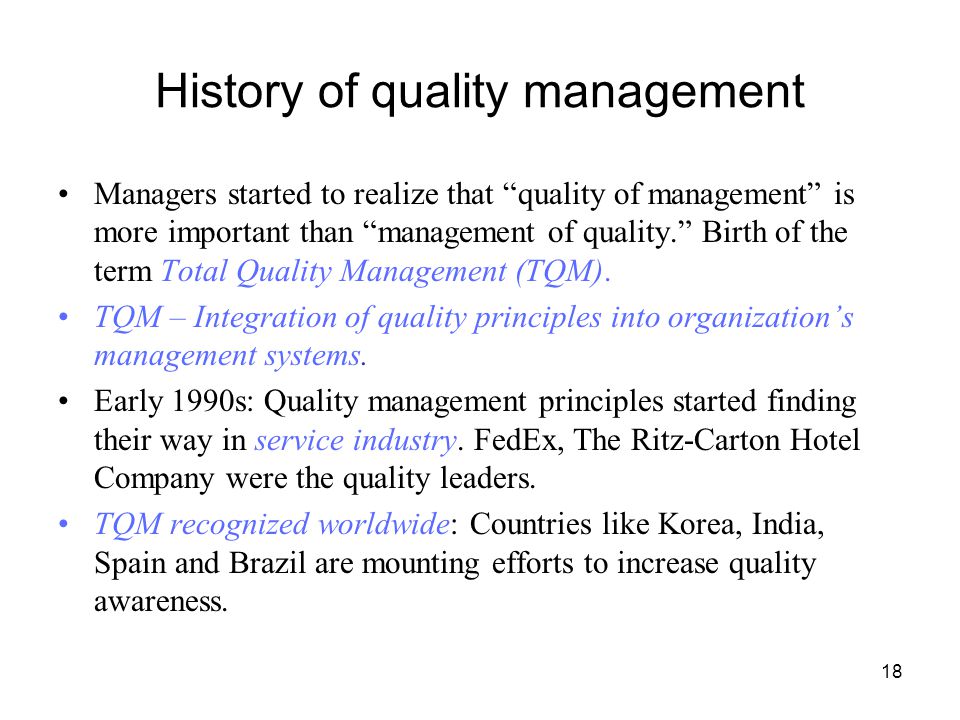 Total Quality Management - ppt download