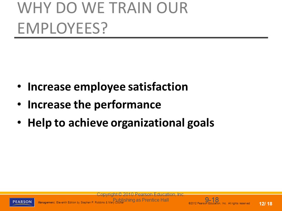 WHY DO WE TRAIN OUR EMPLOYEES