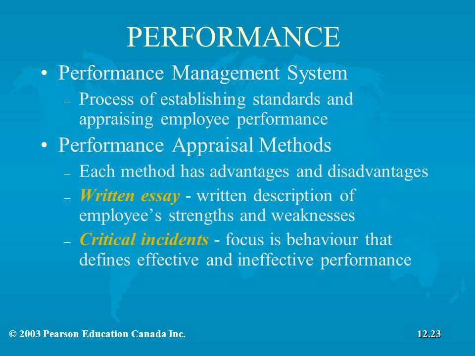 PERFORMANCE Performance Management System