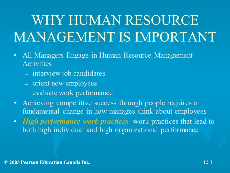 WHY HUMAN RESOURCE MANAGEMENT IS IMPORTANT