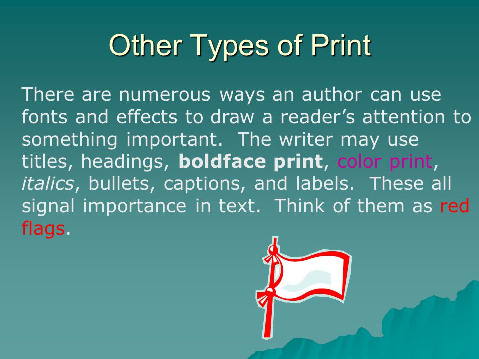 Other Types of Print