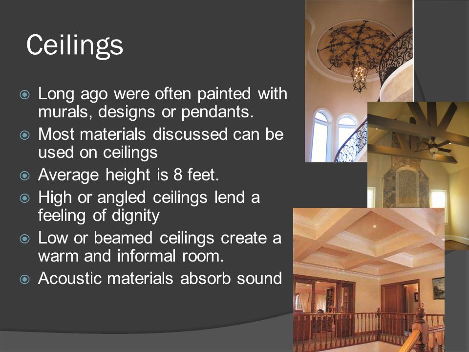 Wall Coverings And Ceilings Ppt Video Online Download