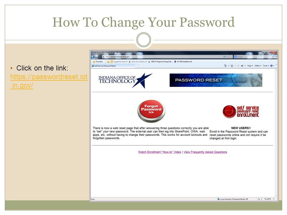 How To Change Your Password