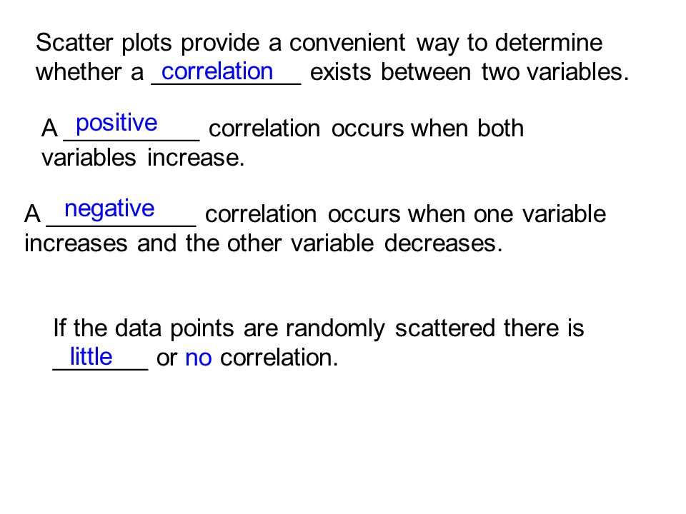 Scatter plots provide a convenient way to determine whether a ___________ exists between two variables.