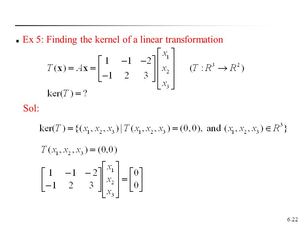 Chapter 6 Linear Transformations Ppt Video Online Download